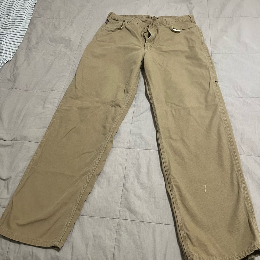 Carhartt FR khaki pants 38 x 34